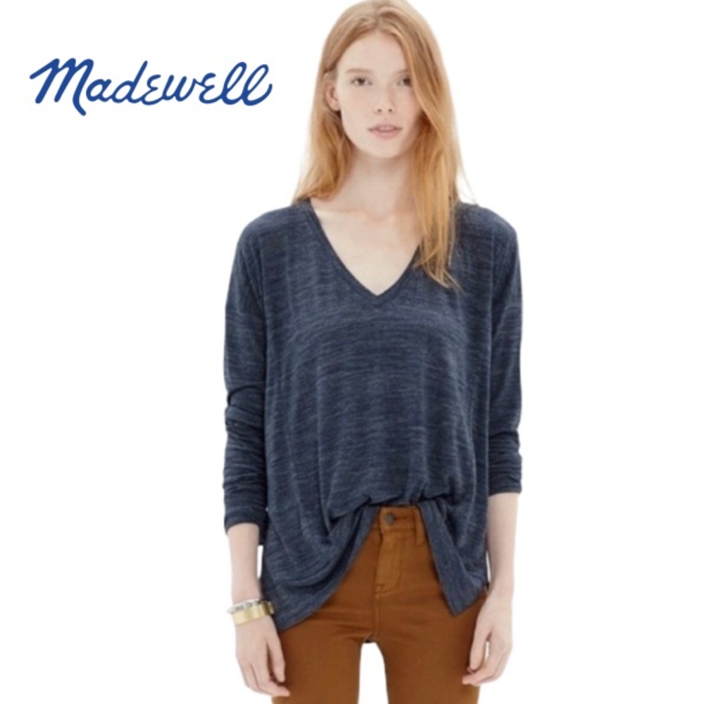 Madewell Women’s Blue Long Sleeve Tee
